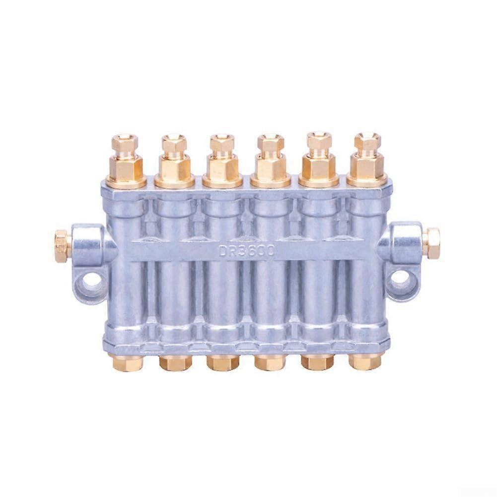 Volumetric Grease/Oil Distributor Valve For Centralized Lubrication 5Position ZincBrass Construction