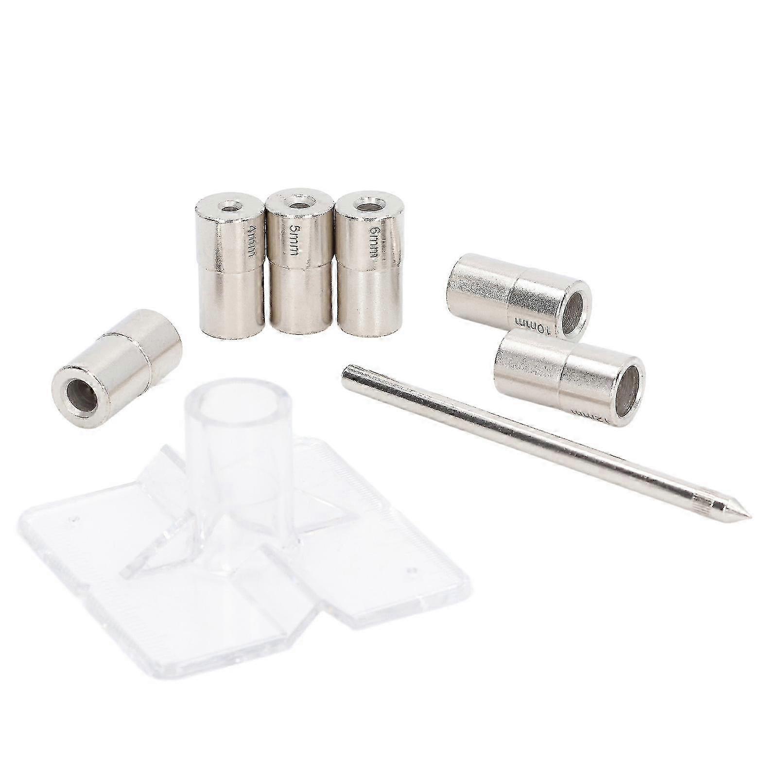 8 Pcs Self Centering Dowel Jig Kit 6 Size Inner Diameter Alloy Steel Drill Bushing Drill Bit Guide Centering Punch Set 2025