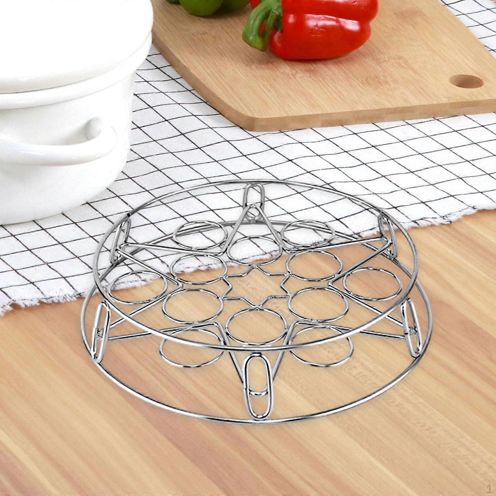 Egg Steamer Rack Kitchen Steam Cooking Accessory Double Sided Wok Steaming Stand Holder
