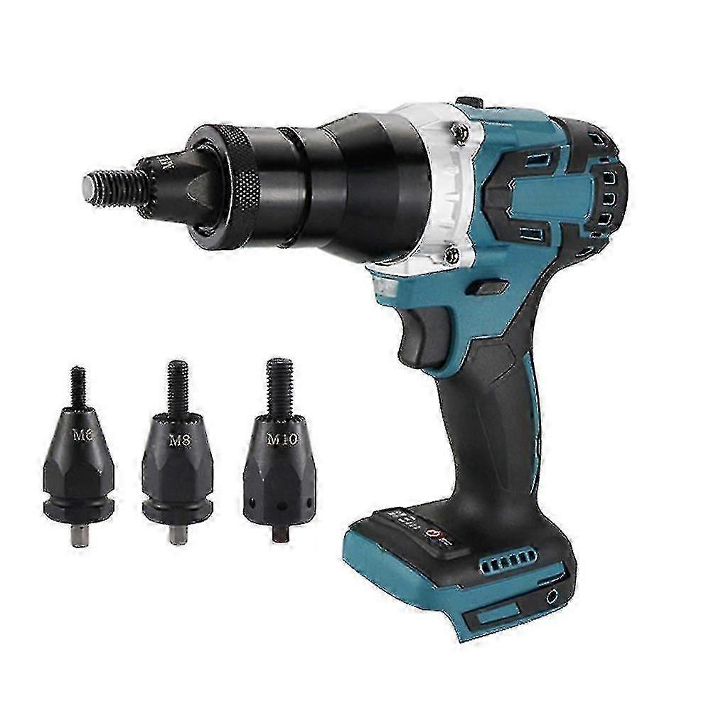 Powerful Brushless Electric Rivet Nut Machine Kit Automatic Electric Riveter Set Riveting Tool with