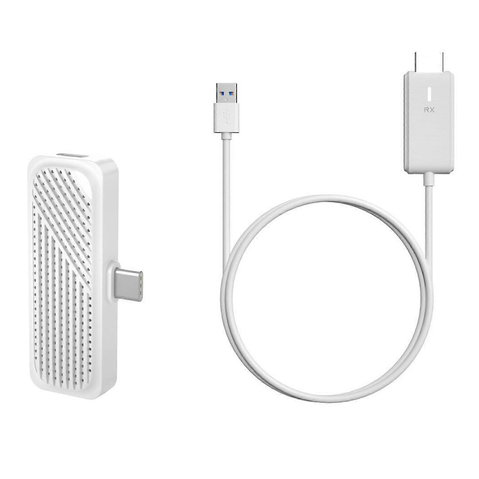 Wireless HDTV Adapter For TV Projectors PC Screen Mirroring FHD 1080P Low Latency Streaming Device  White