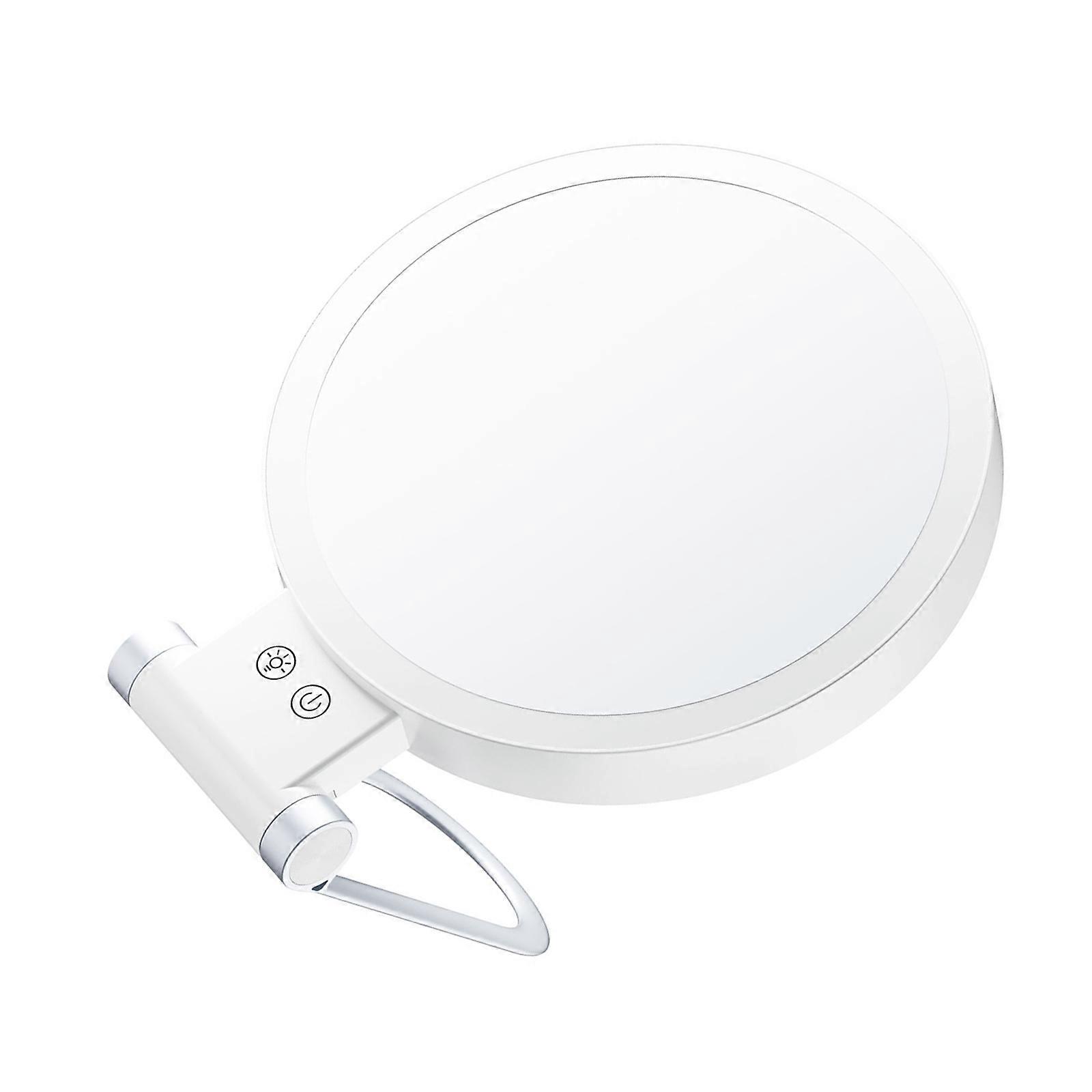 Double Sided Mirror with Magnifying Side and Dimming LED Illumination Portable Rechargeable Cosmetic Mirror for Travel  5B