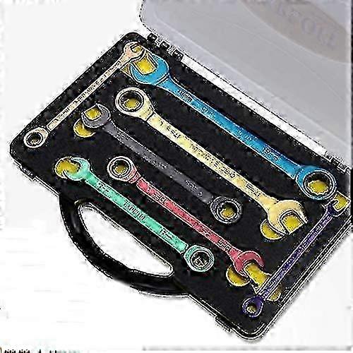 Color Ratchet Spanner Dual Purpose Multi-function Movable Spanner Hand Tools Set 8-19mm (size : 19mm