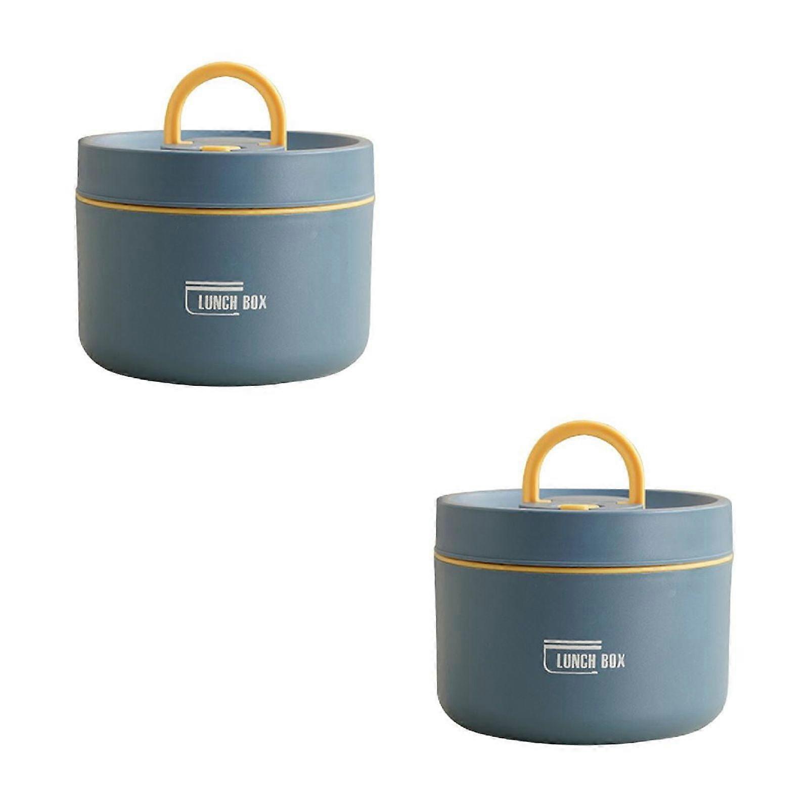 Xubond Lunch Box, Portable Insulated Stainless Steel Food Container Set with Thermal Bag, Stackable Storage Boxes Compatible with School, Work,