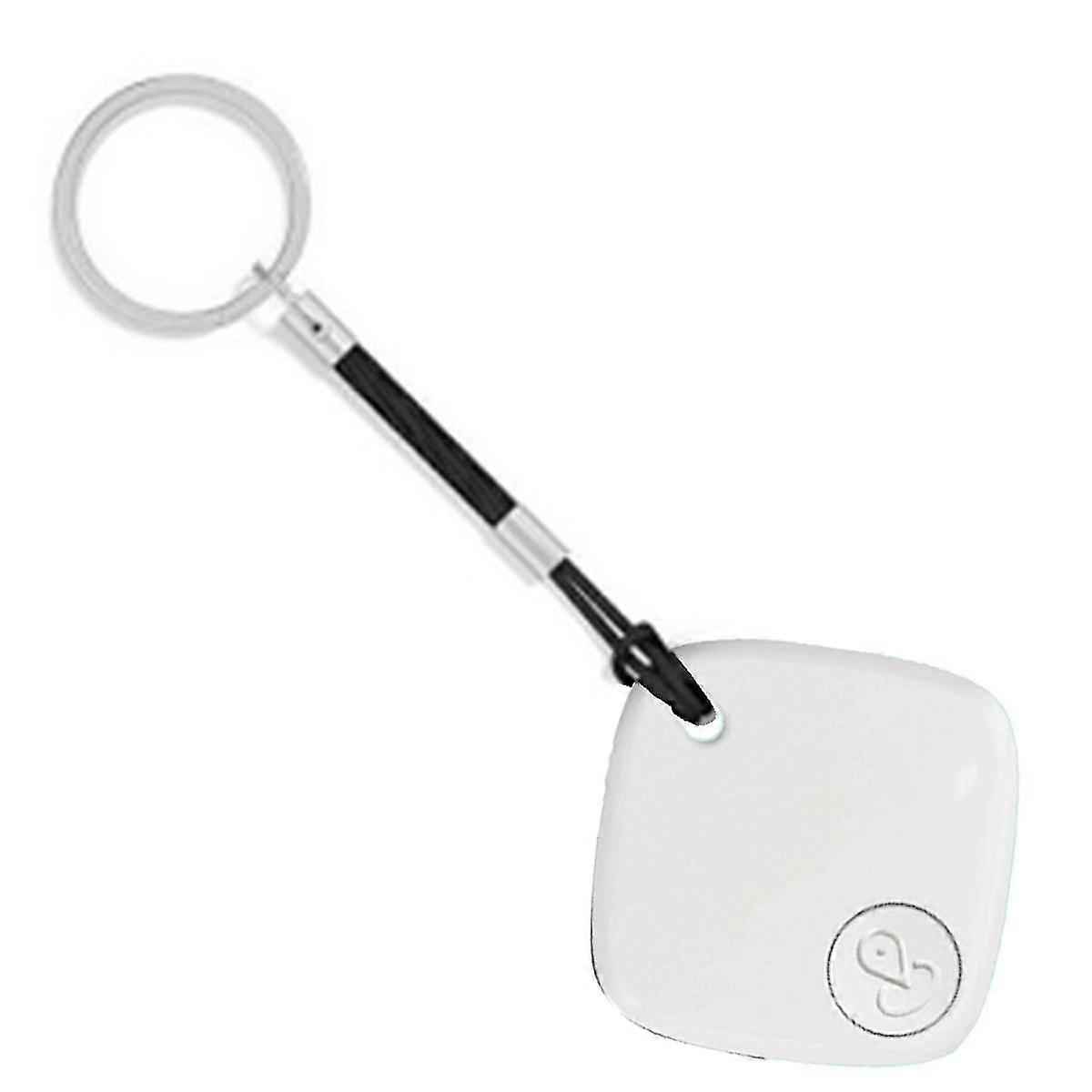 Bluetooth Mini GPS Locator Anti-Lost Alarm for Key Wallet Suitcase Luggage Pet Finder Works with for Find My,White