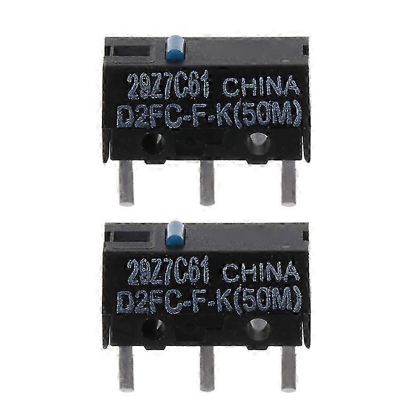 2Pcs Blue Dot Mouse Micro Switch D2FC-F-7N (50m) for MX G series Apple- G3 G4 G5 Mouse Micro Buttons