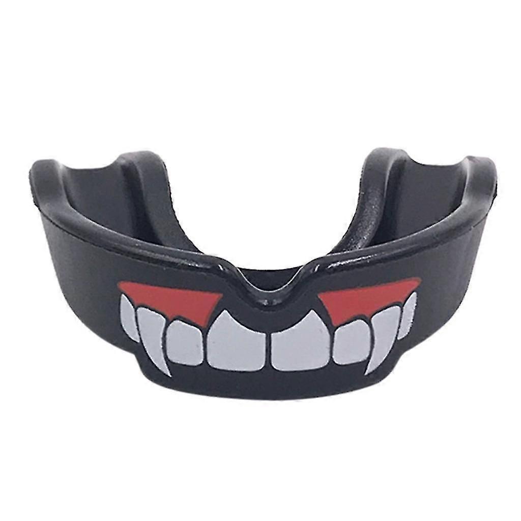 Adults Boxing Mouth Guard Taekwondo MMA Teeth Protector Mouthpiece Black
