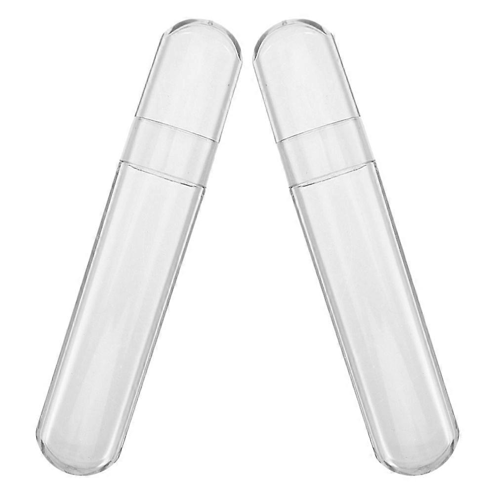 Tweezer Organizer Case for Eyelash Extensions Transparent Plastic Storage Box 2Pcs