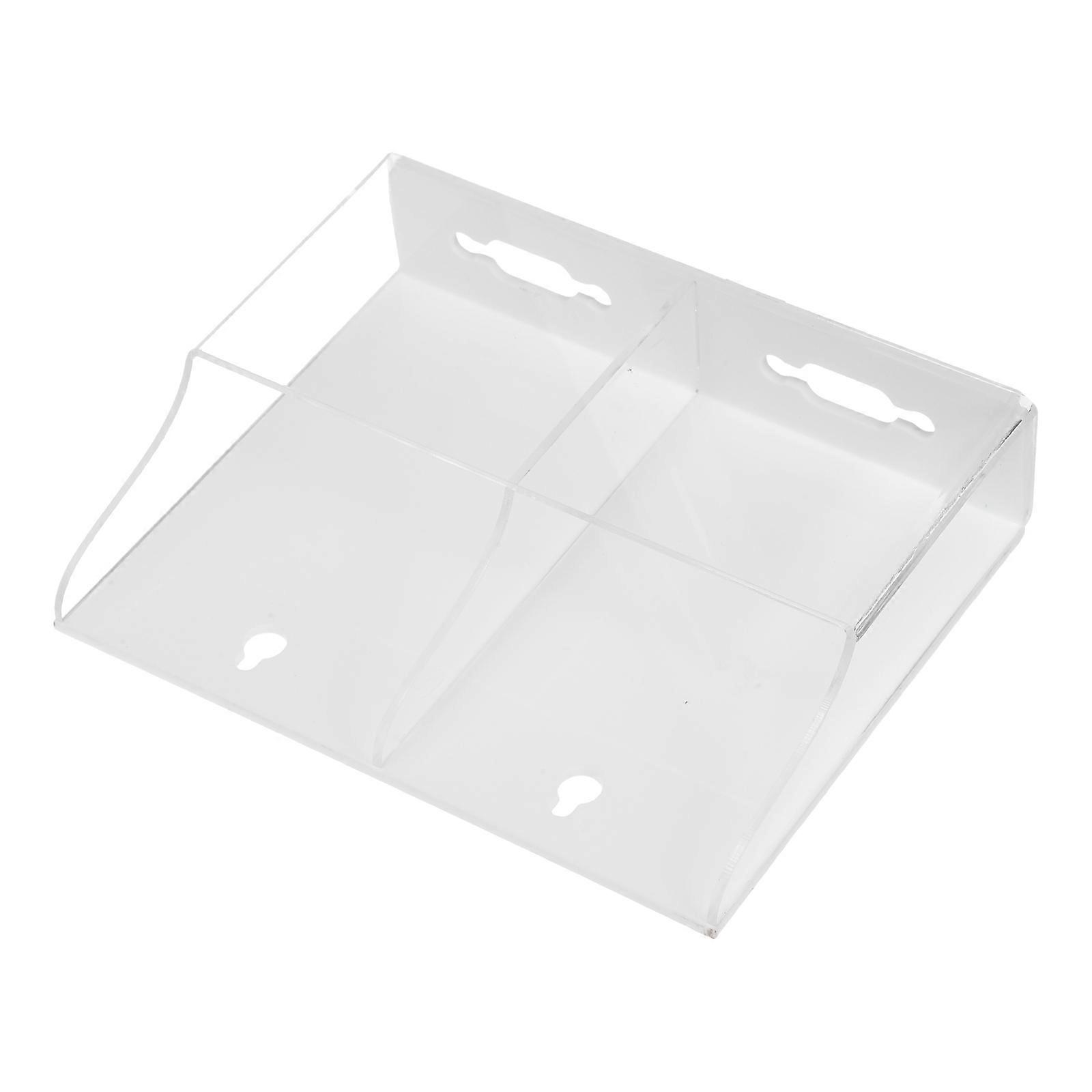 Acrylic Wall Mounted Storage Box Remote Control Holder for Wall