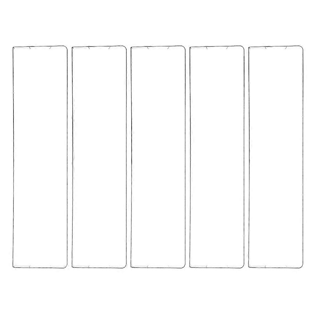 Adhesive Acrylic Transparent Nameplate Bracket for Wall 5Pcs Clear Holder