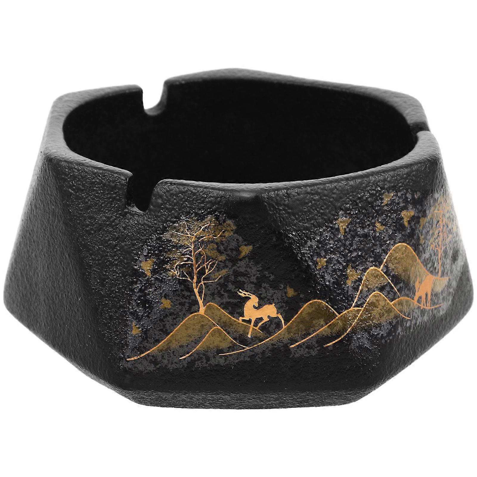 Unique Ceramic Ashtray for Home Use with Decorative Function 1 Unit