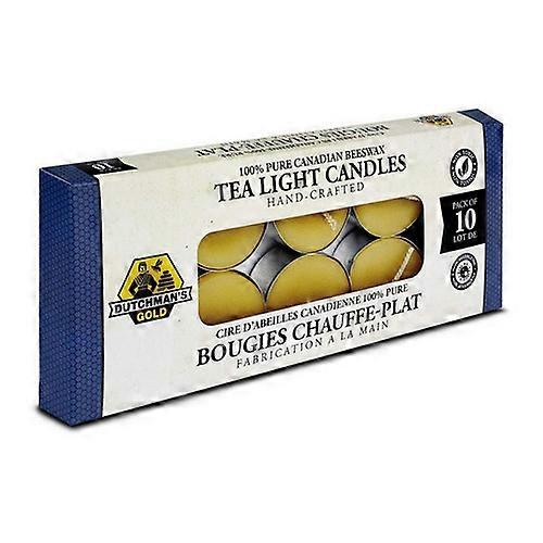 Dutchmans Gold Inc. Beeswax Candles Tea Lights, 10pk