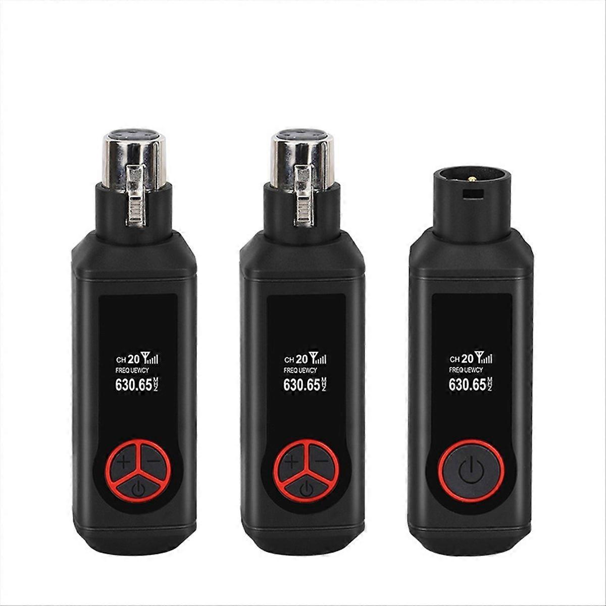 48V Capacitor Microphone Adapter Wireless Microphone  mitter Receiver for Dynamic Microphone Guitar Audio Mixer,A