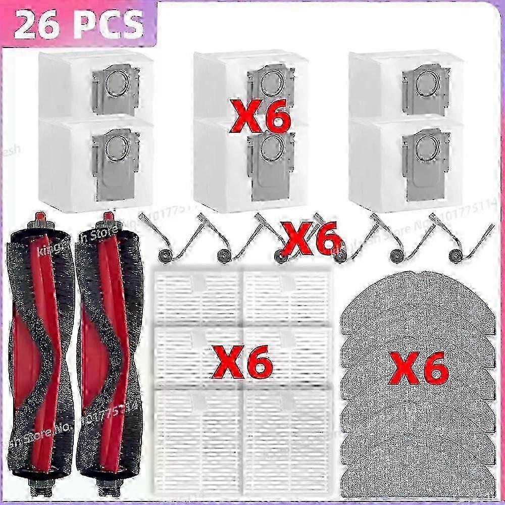 Replacement Mop Cloth for Roborock Q7, Main Brush, Filter, Dust Bag Set