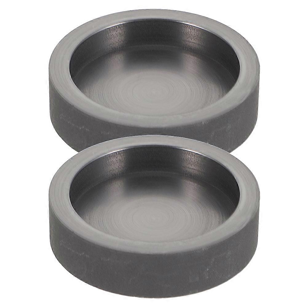 Graphite Crucible Mold for Gold Melting 2Pcs Black Silver Copper Casting