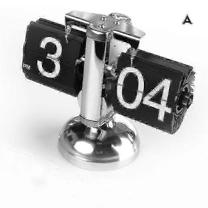 Office Flip Digital Clock Mechanical Automatically Flip Down Page Table Clock Creative Vintage Home High Quality