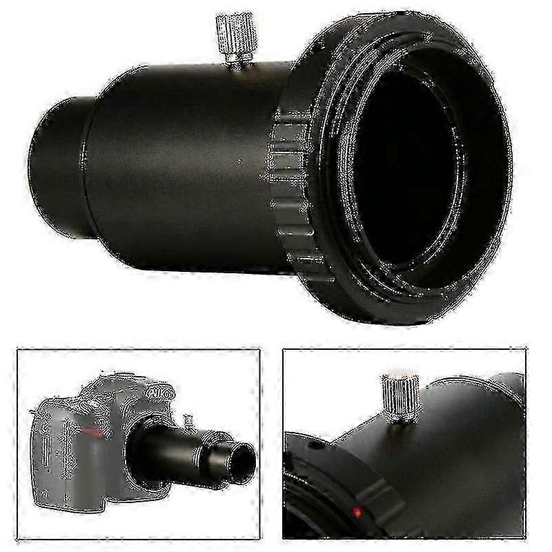 Adaptador de anel T metálico para telescópios Nikon DSLR com montagem de 1,25 polegadas.