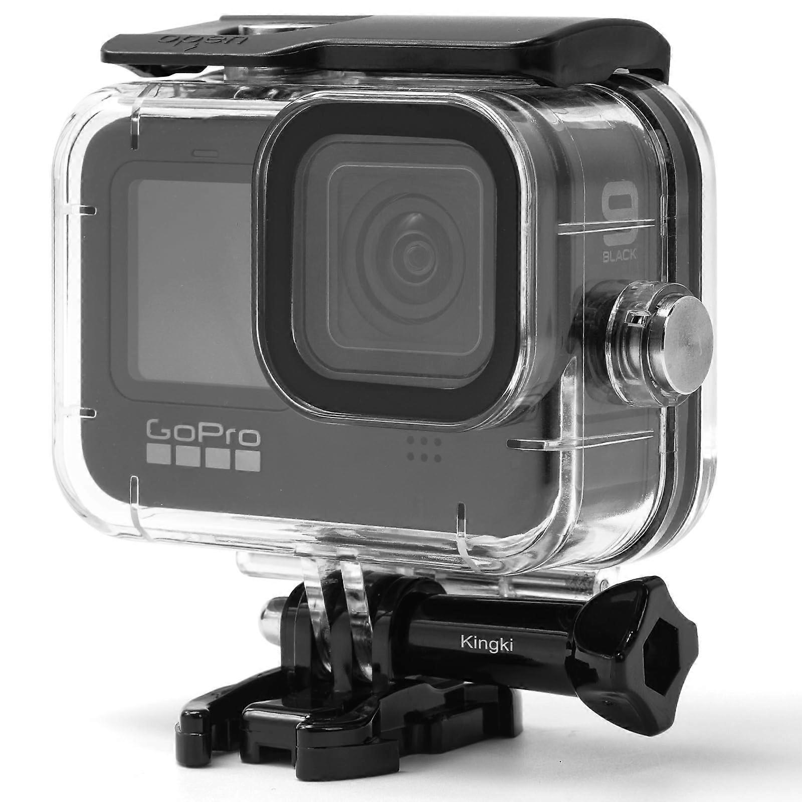 Waterproof Case 60m/196ft Diving Housing with UltraClear Flat Lens for GoPro Hero12/11/10/9