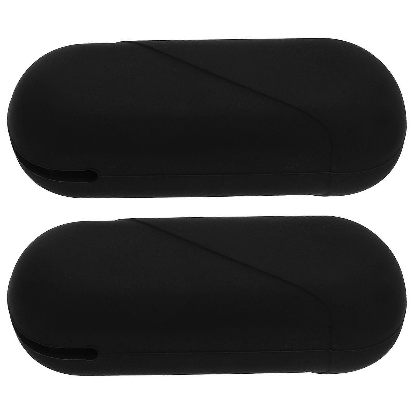 Silicone Storage Box for Safe Storage 2Pcs Black
