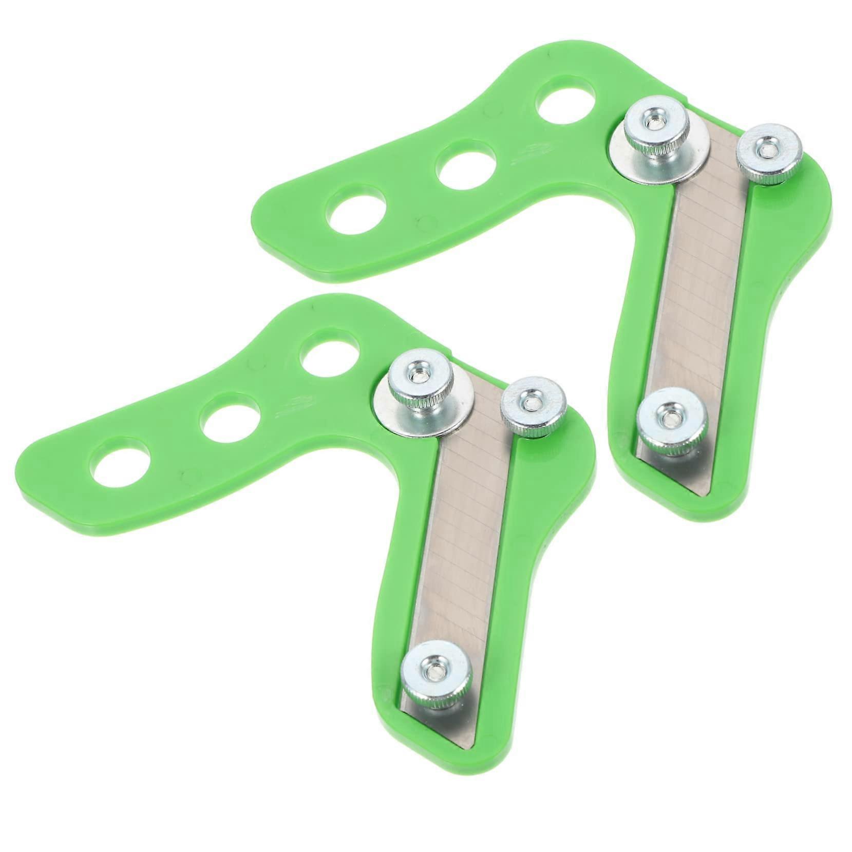 2pcs Woodworking Hand Planer with Precision Steel Blades, Ergonomic Grip Block Plane for Smoothing Edges 15x10cm