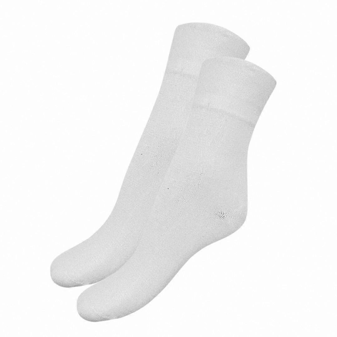 Bamboo Socks - White - 2-Pack - Size 37-40