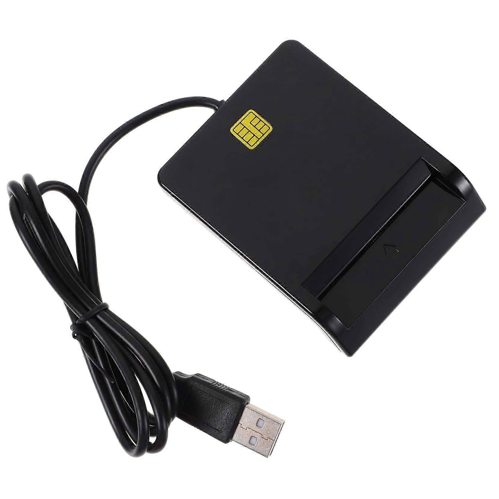 USB Smart Card Reader Speed Data Transfer for CAC, SIM, ATM and ID Cards for Windows and Mac