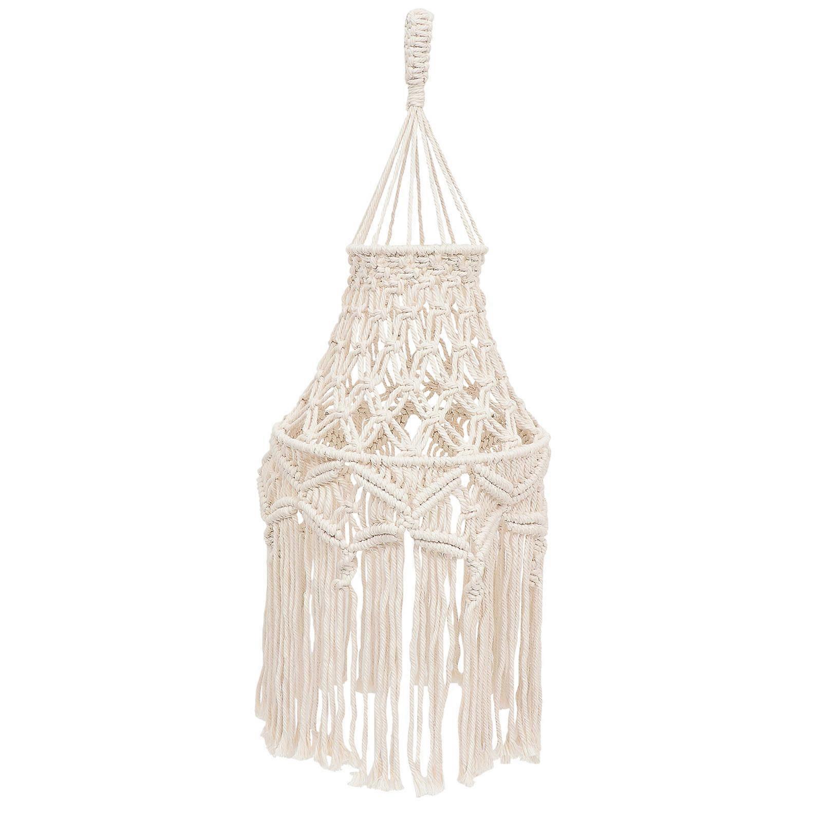 Bohemian Tassel Lampshade for Ceiling Light 3Pcs Handmade Cover