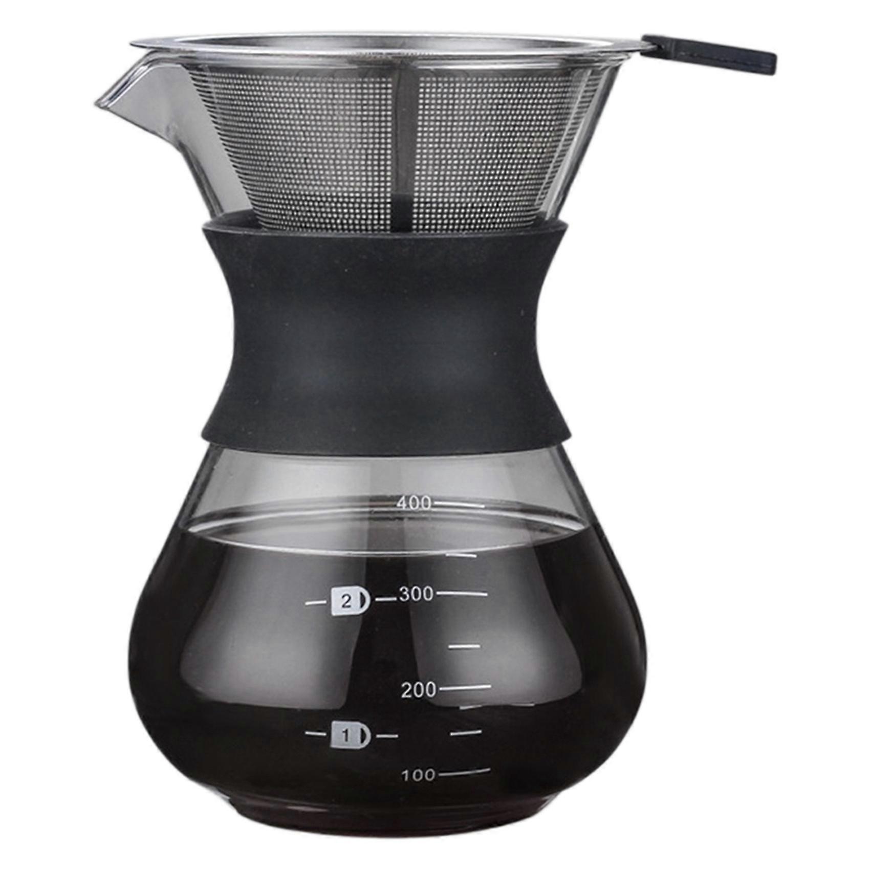 Pour over Coffee Brewer with Stainless Steel Coffee Filter, Dripper Coffee Maker Pour over with Thermal Insulating