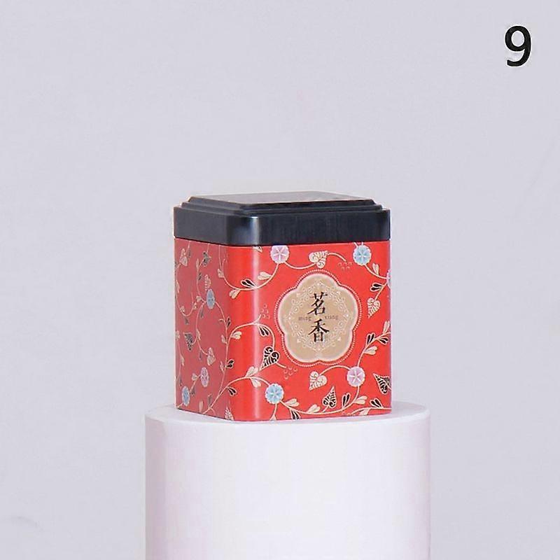 1Pc Tea Sealed Box Kitchen Storage Container Jar Tin Square Can Candy Canister