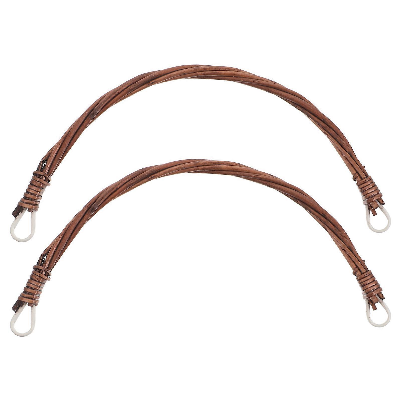Rattan Handle Replacement Designed for Easy Installation on Picnic Basket 2Pcs