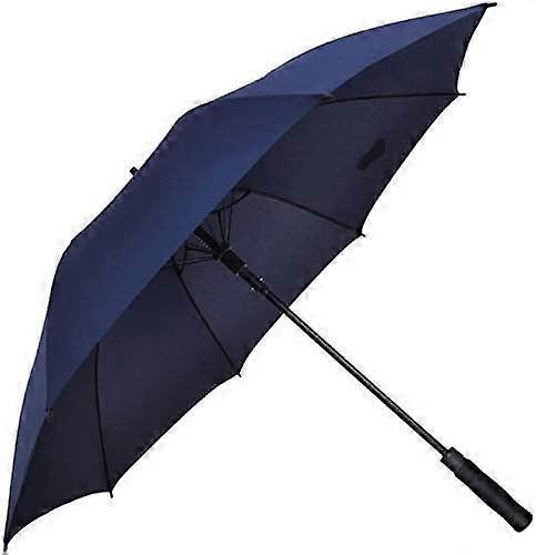 Large Windproof Golf Umbrella Automatic Open Sun Protection Extra Large Coverage Blue