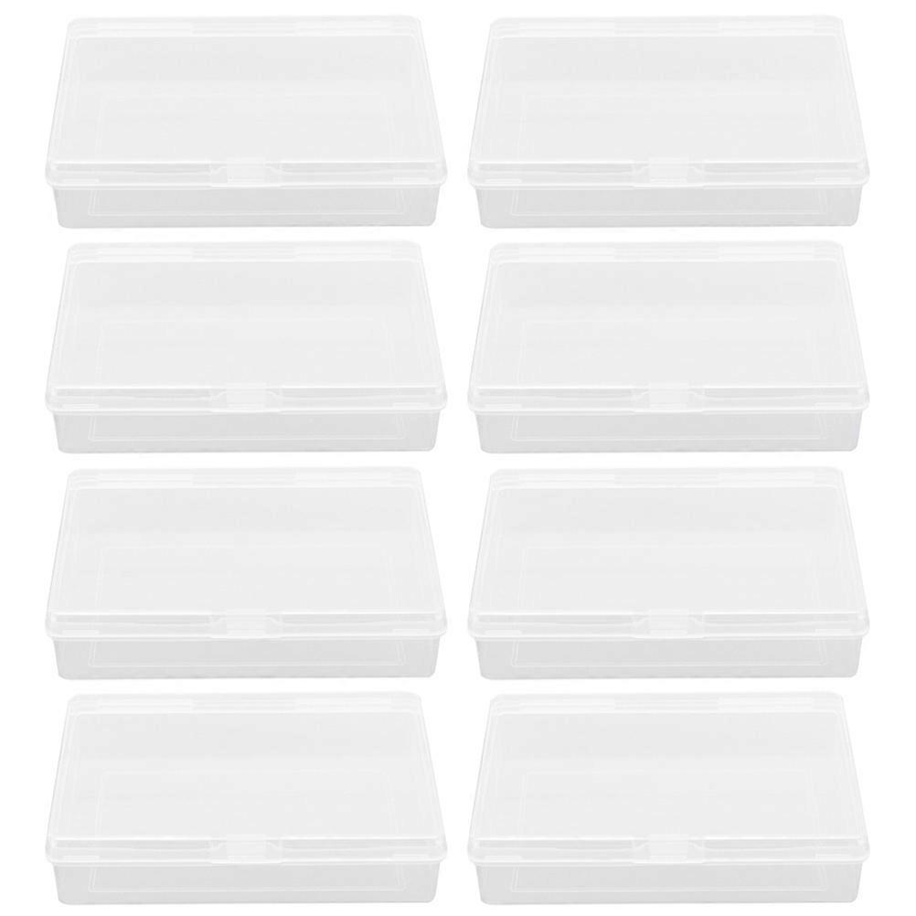 Playing Card Case for Storage 8Pcs Transparent Plastic Boxes