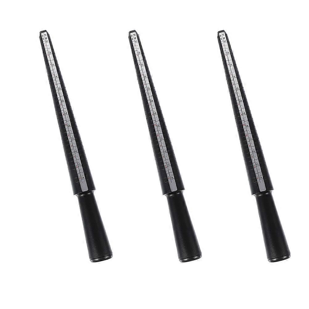 Plastic Ring Measuring Rod Finger Sizer Tool for Jewelry Measurement 3Pcs