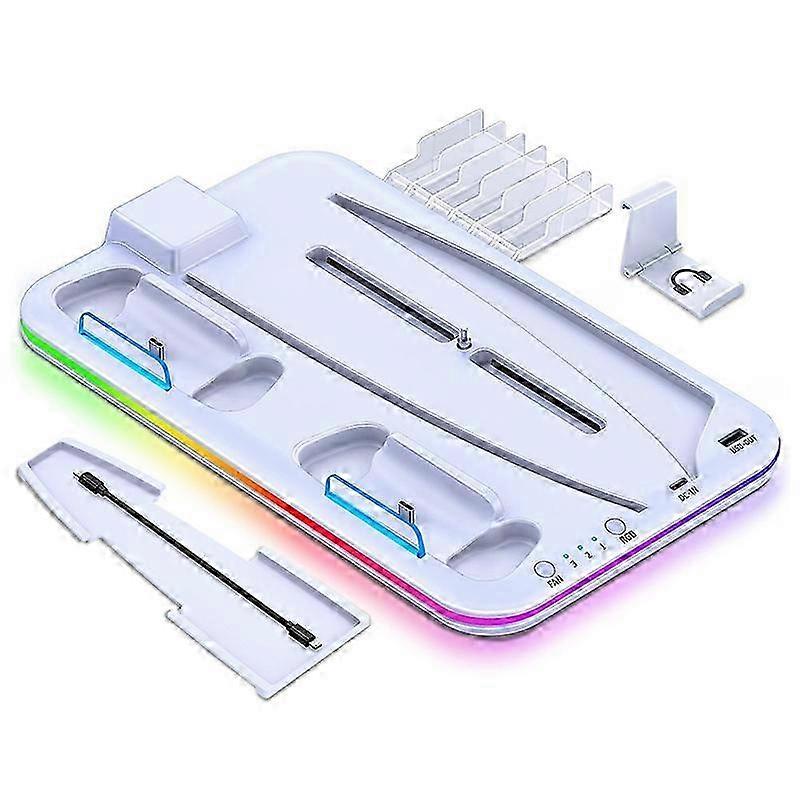 For PS5 / PSVR2 Controller Multi-Functional Cooling Base With RGB Lights 25-26