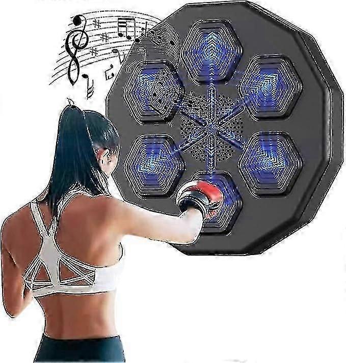 Music Boxing Machine with LED Lighted Target for Training and Entertainment