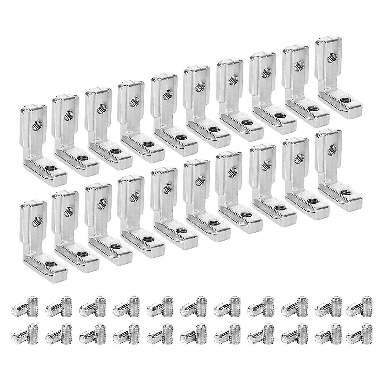 Corrosions Resistant T Slot Corner Brackets Aluminum For Durability Light weight Structural Solution Multicolor