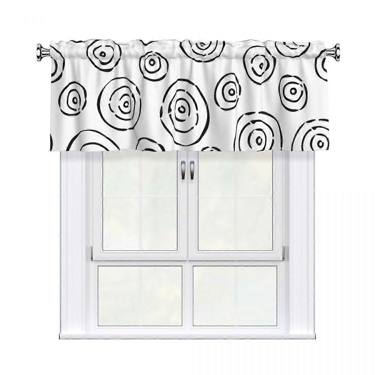 Rod Pocket Kitchen Window Short Panels