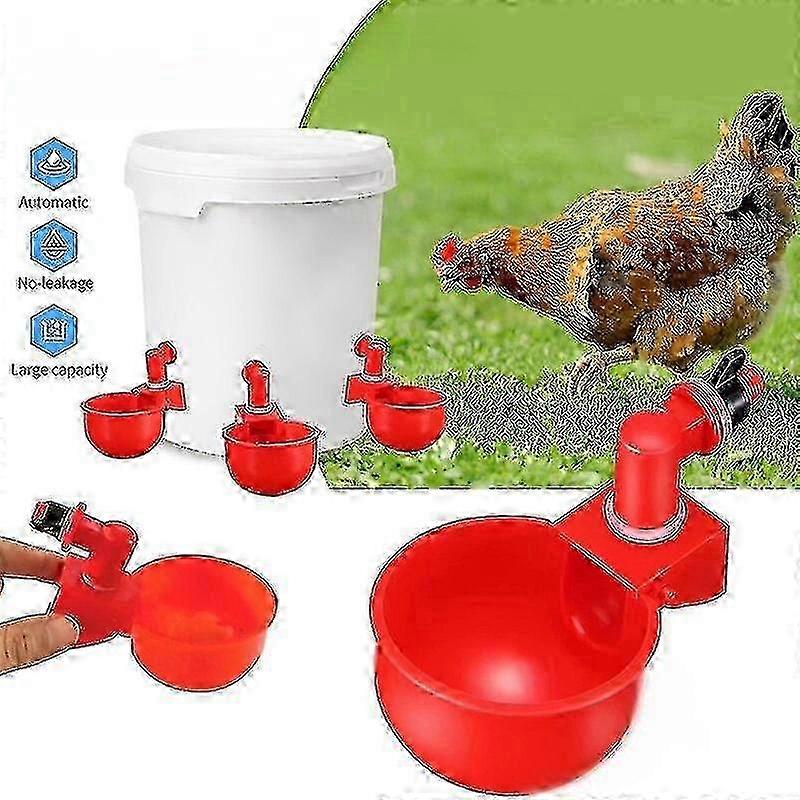 2026 Suitable 6 Pcs Poultry Automatic Drinking Hanging Bowl For Chicken Duck Drinking Waterer