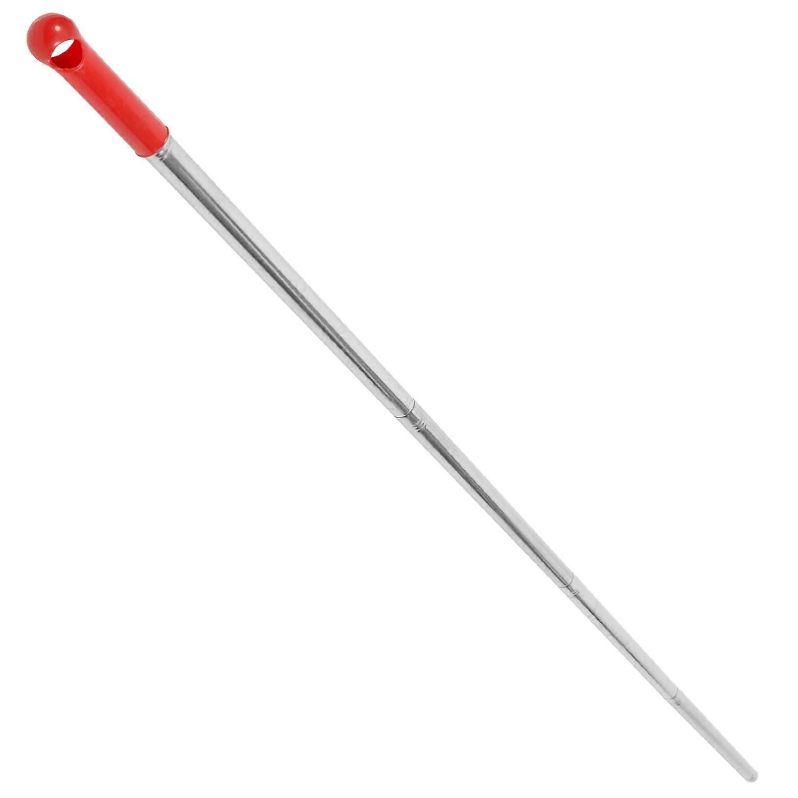 Stainless Steel Broom Handle Replacement with Ergonomic Grip, Universal Mop Stick Pole for Sweeper