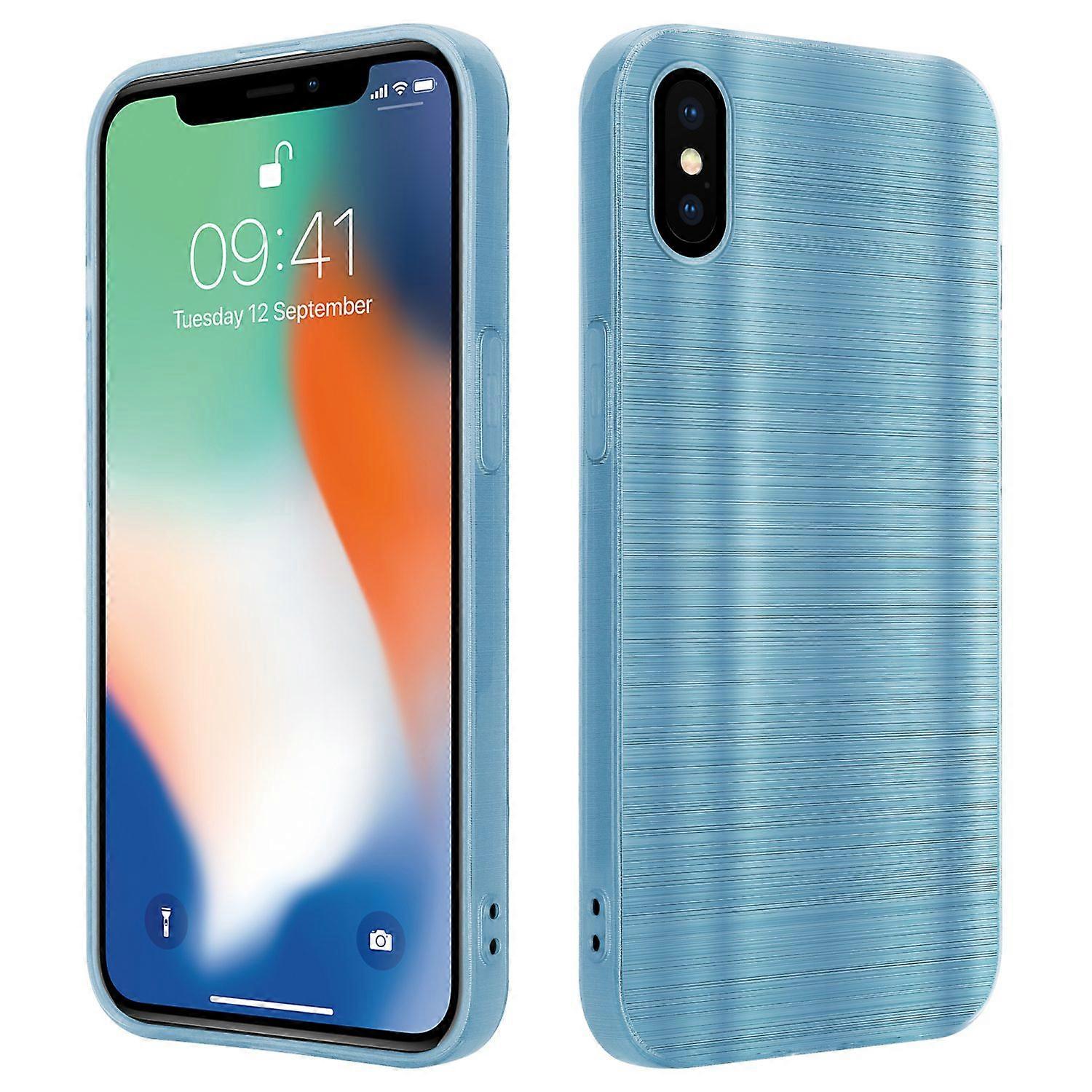 iPhone X / XS Protective Case - Brushed Design with Camera Protector