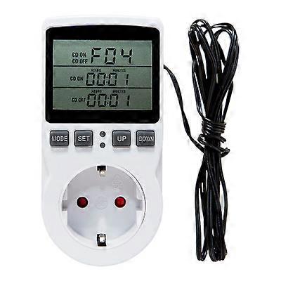 Digital Temperature Controller Socket Thermostat EU Plug 220V With Timer Switch Heating Cooling compatible with Refrigerator Aquaculture