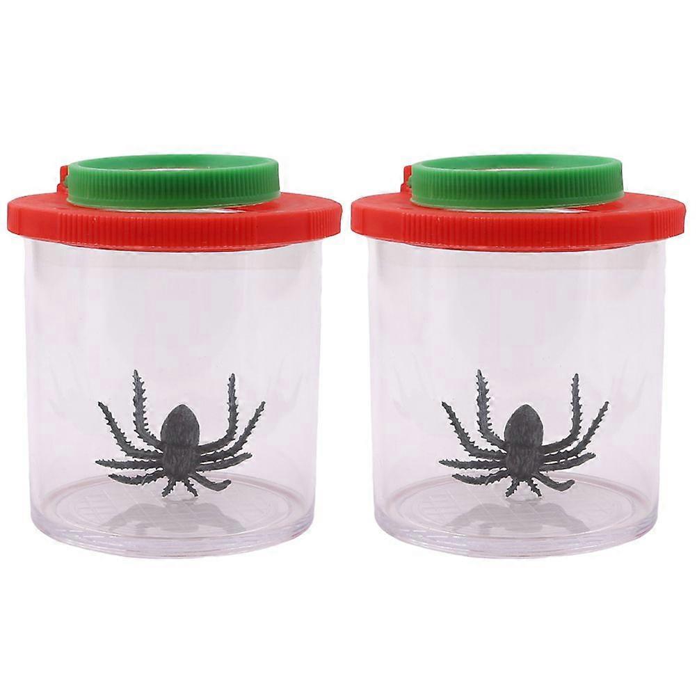 2pcs Bug Viewer Critter Insect Cage Magnifying Insect Box Bug Magnifier Box