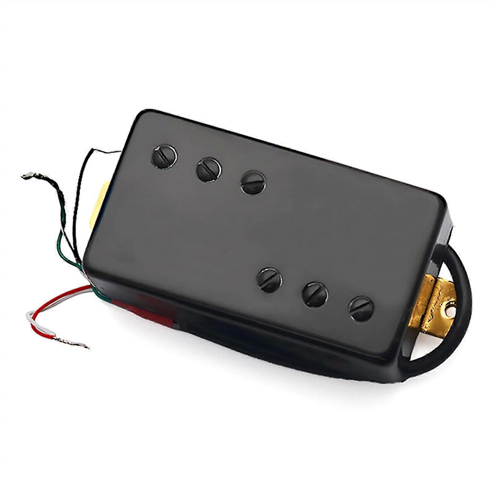 Black Electric Guitar Bridge Pickup with Clear Note Separation and Balanced Midrange Tone