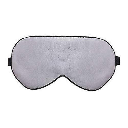 Silk Sleep Eye Mask for Kids, Light Blocking, Adjustable Strap, Breathable Fabric, Gray