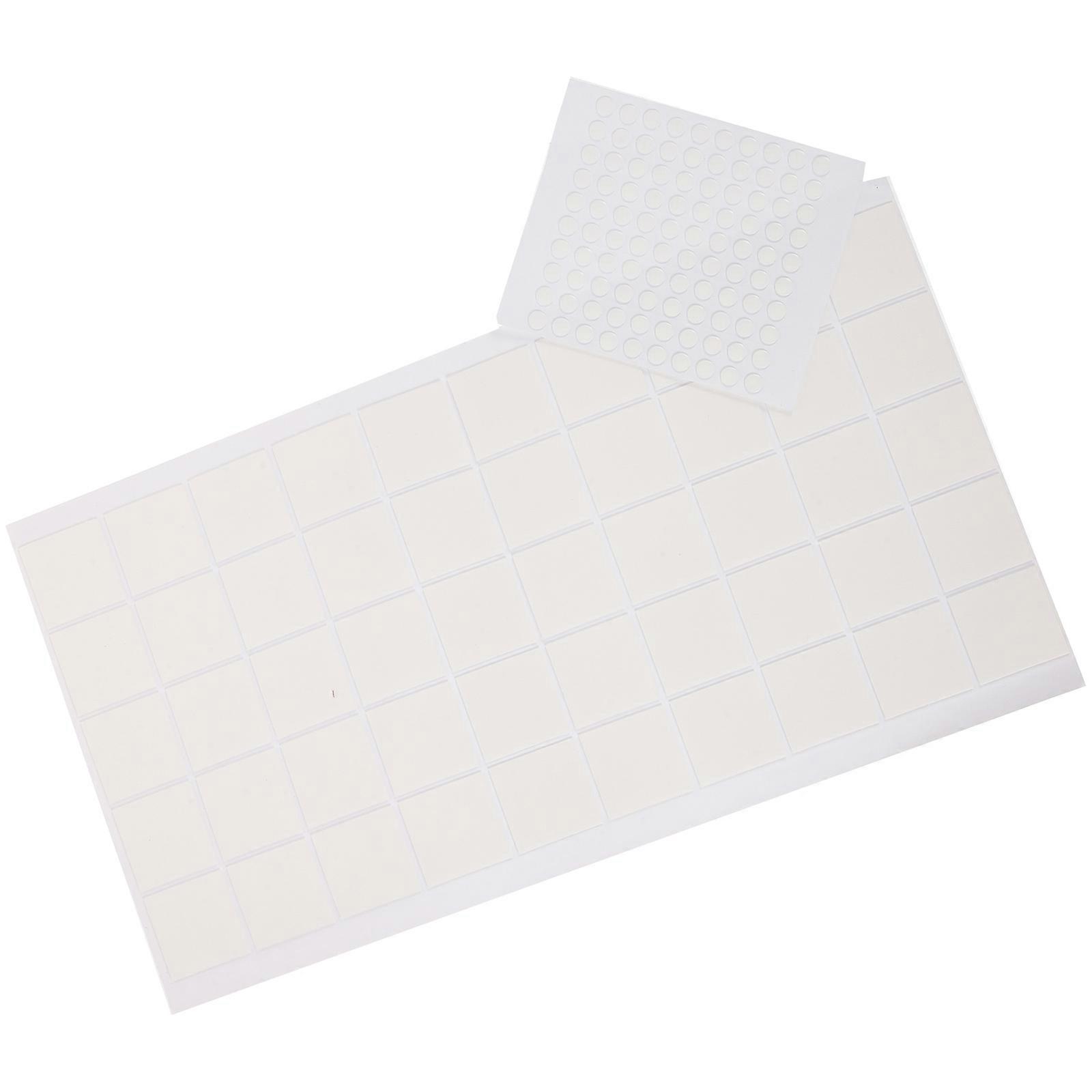 Transparent Round Dot Sticker Acrylic for Adhesive Dots 2 Sheets White