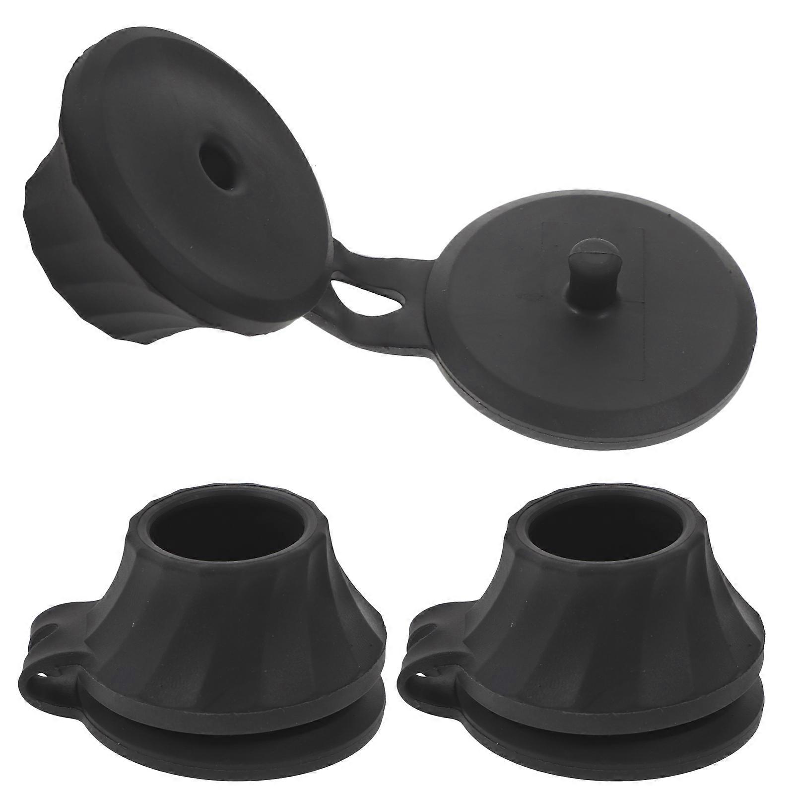 Bathroom Jar Lid Dispenser Leak-Proof Bottle Caps for Shampoo 3Pcs