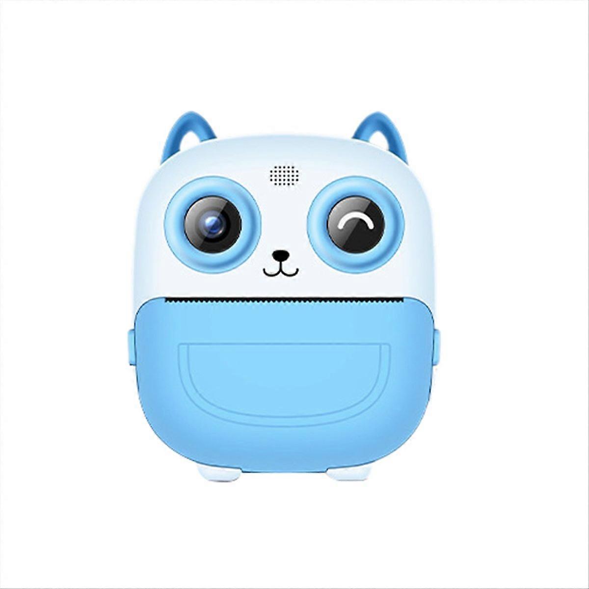 Câmera digital infantil 2,4 polegadas 1080p, câmeras duplas com cartão de memória, azul