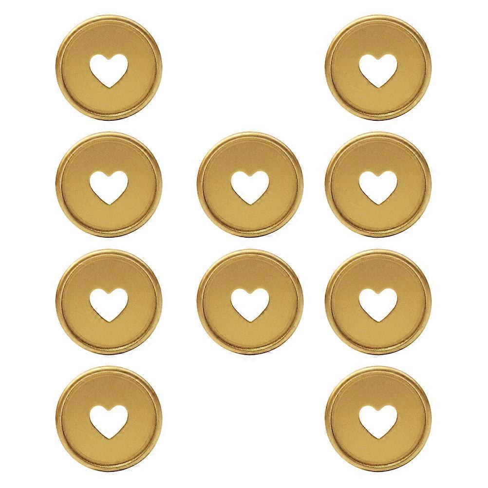 Binder Discs Loose-Leaf Binding Buckles for Students 30Pcs Golden