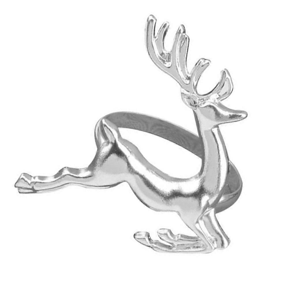 Silver Napkin Ring Holder Elk Deer for Wedding Table