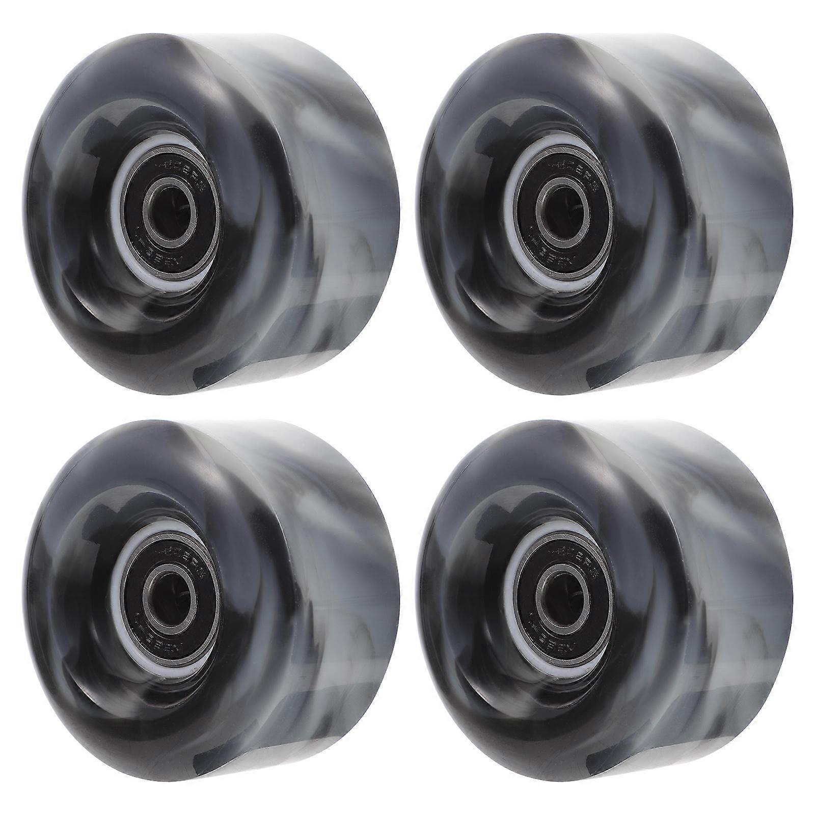 PU Roller Skating Wheels for Outdoor Skating 4Pcs Mixed